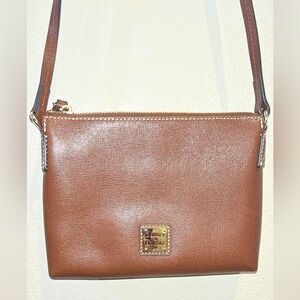 Dooney And Bourke Arar  Brown Small Crossbody Pouchette